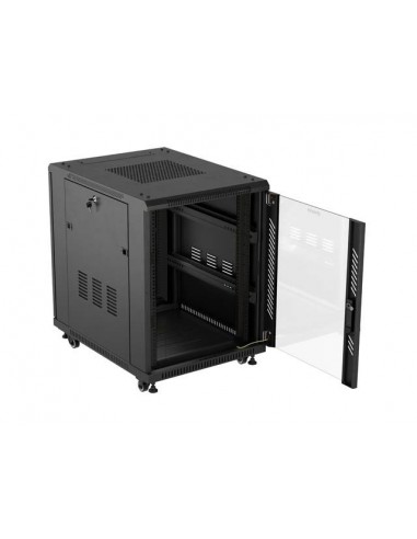 Armario rack phoenix 15u 600x800 servidor 19'' alta densidad negro