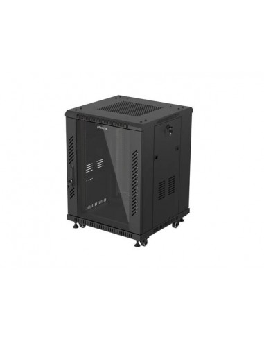 Armario rack phoenix 15u 600x600 de pie servidor 19'' hasta 1000 kg negro