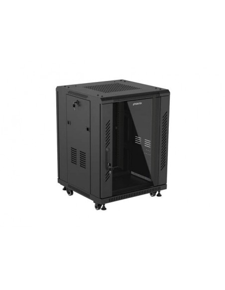 Armario rack phoenix 15u 600x600 de pie servidor 19'' hasta 1000 kg negro Armario rack phoenix 15u 600x600 de pie servidor 19'' hasta 1000 kg negro