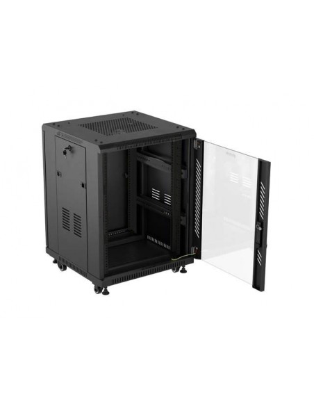 Armario rack phoenix 15u 600x600 de pie servidor 19'' hasta 1000 kg negro Armario rack phoenix 15u 600x600 de pie servidor 19'' hasta 1000 kg negro