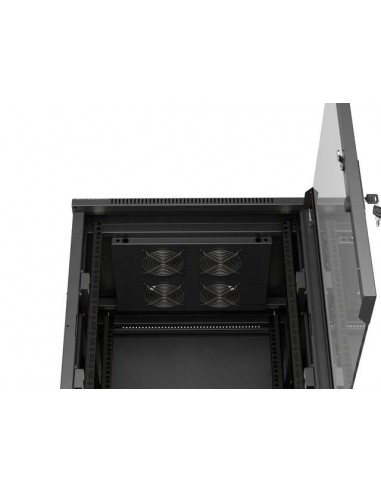 Armario rack phoenix 15u 600x600 de pie servidor 19'' hasta 1000 kg negro