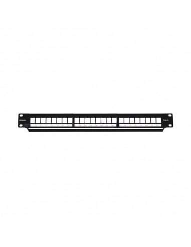 Phoenix patch panel vacio para rack de 24 puertos categoria 6 1u