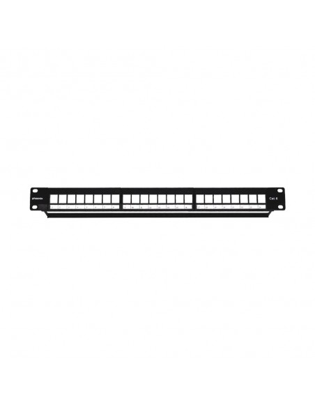 Phoenix patch panel vacio para rack de 24 puertos categoria 6 1u