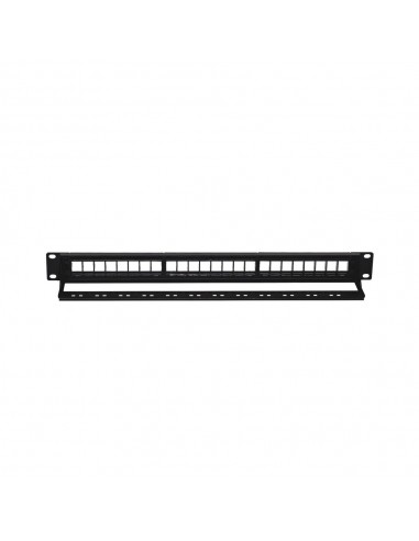 Phoenix patch panel vacio para rack de 24 puertos categoria 6 1u