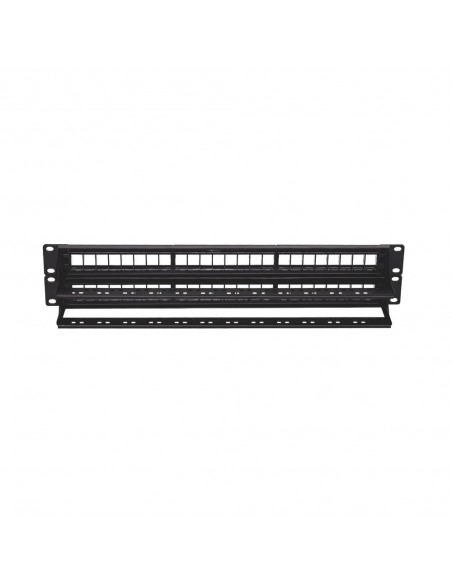 Phoenix patch panel vacio para rack de 48 puertos categoria 6 1u Phoenix patch panel vacio para rack de 48 puertos categoria 6 1u