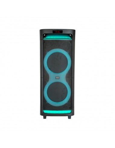 Altavoz phoenix bigboss xl 300w rms 2 microfonos inalambricos batería 9000mah bluetooth radio ecualizador rgb
