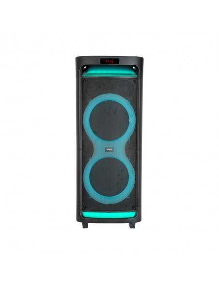 Altavoz phoenix bigboss xl 300w rms 2 microfonos inalambricos batería 9000mah bluetooth radio ecualizador rgb