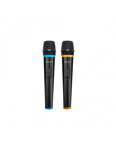Altavoz phoenix bigboss xl 300w rms 2 microfonos inalambricos batería 9000mah bluetooth radio ecualizador rgb