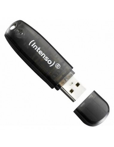 Memoria usb 2.0 intenso rainbow 16gb negro