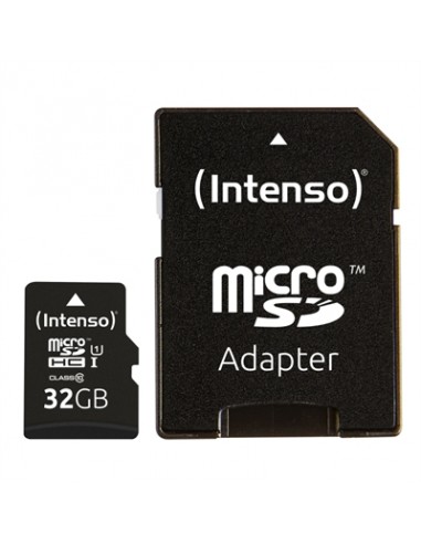 Tarjeta memoria micro sd intenso 32gb uhs - i cl10 + adaptador sd