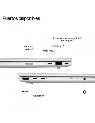 Portatil hp elitebook 8 14 pulgadas g1i ai u5 - 226v 16gb - ssd 512gb - w11p