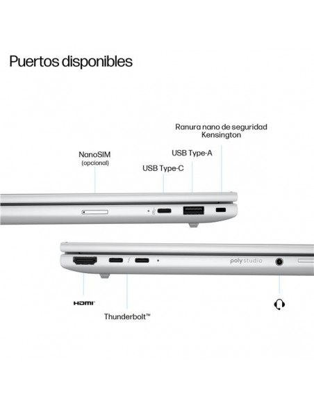 Portatil hp elitebook 8 14 pulgadas g1i ai u5 - 226v 16gb - ssd 512gb - w11p