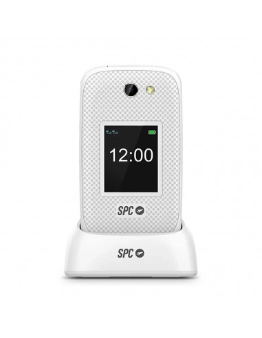 Telefono movil spc 2337n harmony 2 4g blanco tipo tapa - dual sim - 2.8 pulgadas - micro sd - bluetooth + dock