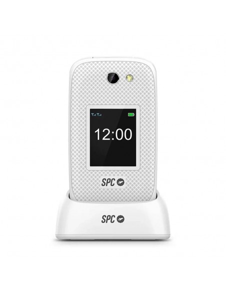 Telefono movil spc 2337n harmony 2 4g blanco tipo tapa - dual sim - 2.8 pulgadas - micro sd - bluetooth + dock