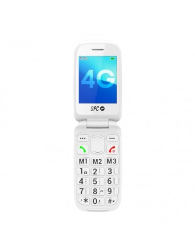 Telefono movil spc 2337n harmony 2 4g blanco tipo tapa - dual sim - 2.8 pulgadas - micro sd - bluetooth + dock
