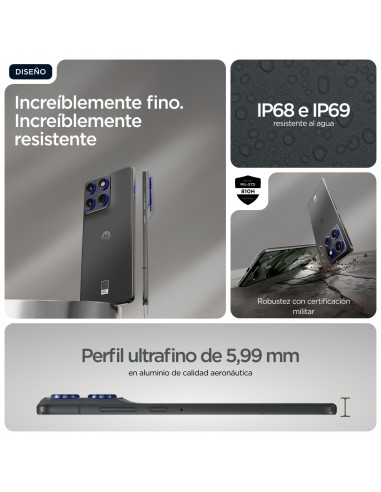 Movil motorola moto edge 70 5g 12 - 512gb gris