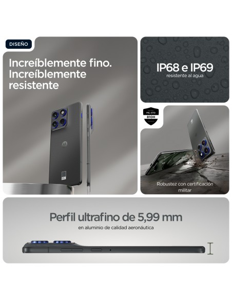 Movil motorola moto edge 70 5g 12 - 512gb gris