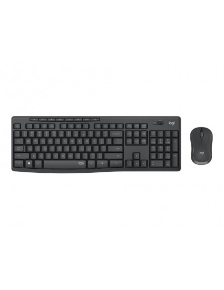 Teclado + mouse logitech mk295 silent negro wireles inalambrico