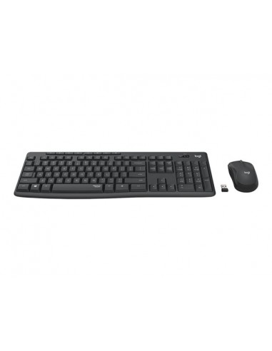 Teclado + mouse logitech mk295 silent negro wireles inalambrico