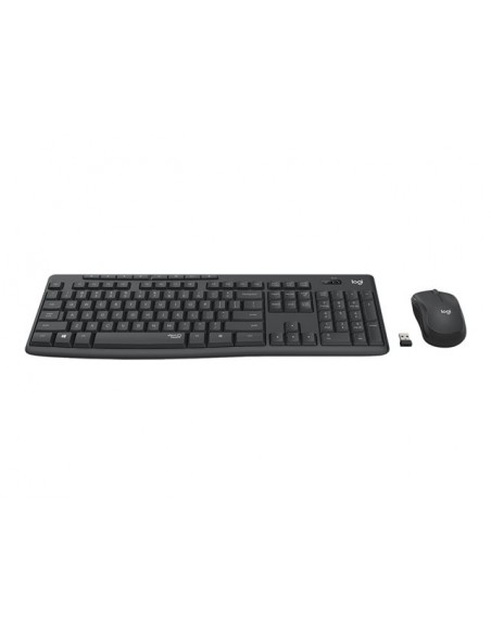 Teclado + mouse logitech mk295 silent negro wireles inalambrico