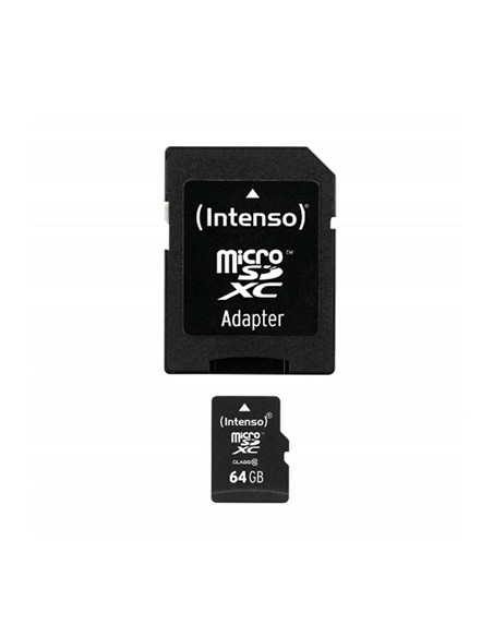 Tarjeta memoria micro sd intenso 64gb cl10 + adaptador sd Tarjeta memoria micro sd intenso 64gb cl10 + adaptador sd