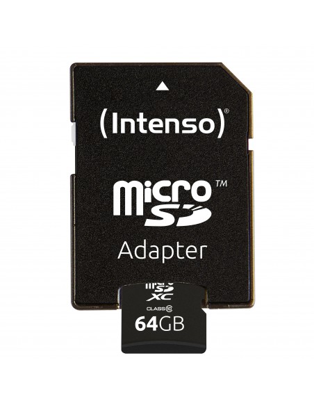 Tarjeta memoria micro sd intenso 64gb cl10 + adaptador sd Tarjeta memoria micro sd intenso 64gb cl10 + adaptador sd
