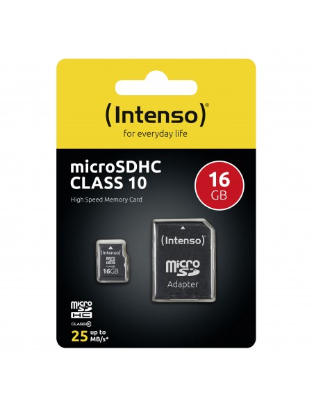 Tarjeta memoria microsd intenso 16gb cl10 + adaptador sd Tarjeta memoria microsd intenso 16gb cl10 + adaptador sd