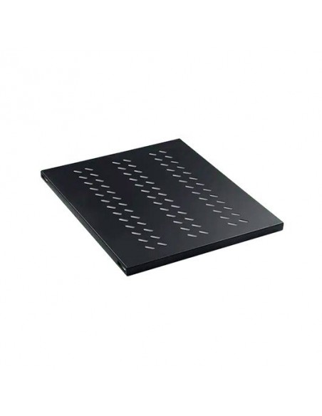 Bandeja fija 1u para rack phasak negro 1000mm - perforada phc 5210