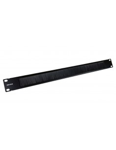 Guia de cable con cepillo phasak para rack armario 19 pulgadas pa 1901