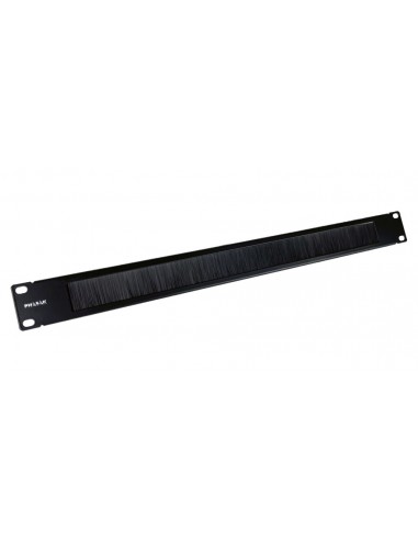 Guia de cable con cepillo phasak para rack armario 19 pulgadas pa 1901