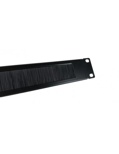 Guia de cable con cepillo phasak para rack armario 19 pulgadas pa 1901