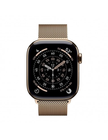 Smartwatch apple watch s11&nbsp;gps + cellular 42mm&nbsp;gold titanium case gold milanese loop