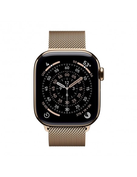 Smartwatch apple watch s11&nbsp;gps + cellular 42mm&nbsp;gold titanium case gold milanese loop