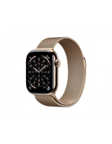 Smartwatch apple watch s11&nbsp;gps + cellular 42mm&nbsp;gold titanium case gold milanese loop