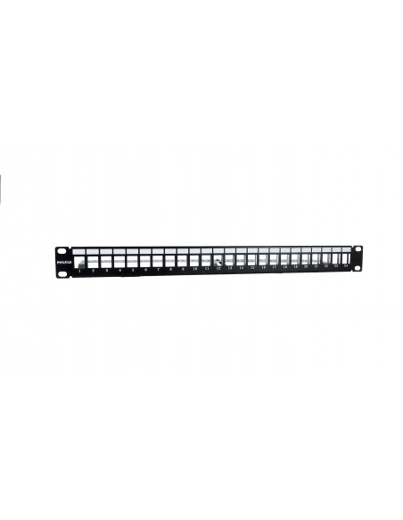 Panel frontal armario rack 19 pulgadas phasak para 24 conectores 1u con org. de cables ftp negro pa 3524 Panel frontal armario rack 19 pulgadas phasak para 24 conectores 1u con org. de cables ftp negro pa 3524