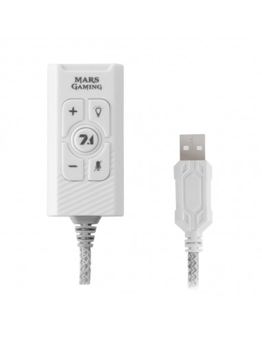 Tarjeta de sonido usb mars gaming msc2 blanca