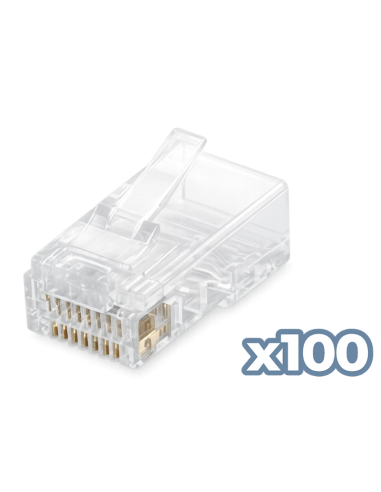 Conector phasak rj45 cat. 6 utp (100 unid) phk 45c6 - 100