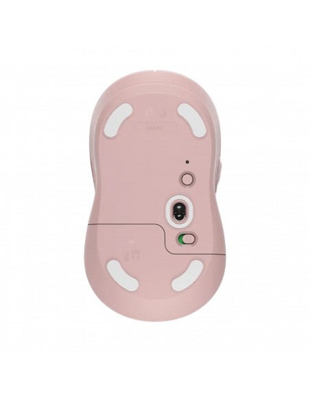 Mouse raton logitech m650 mediano optico wireless inalambrico rosa