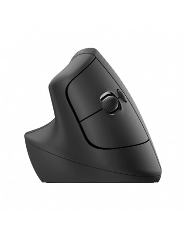 Ratón inalámbrico vertical logitech lift para zurdos 4000 dpi negro - gris