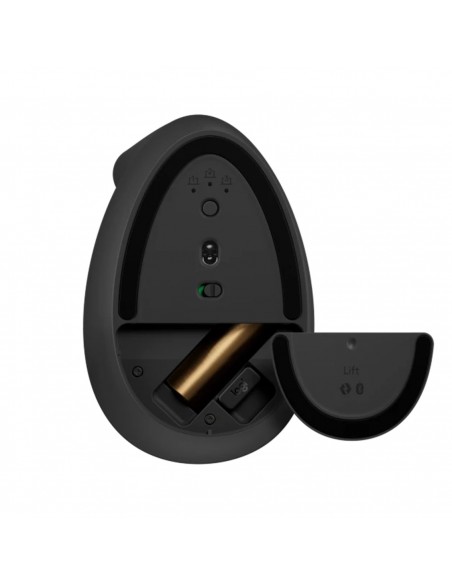Ratón inalámbrico vertical logitech lift para zurdos 4000 dpi negro - gris Ratón inalámbrico vertical logitech lift para zurdos 4000 dpi negro - gris