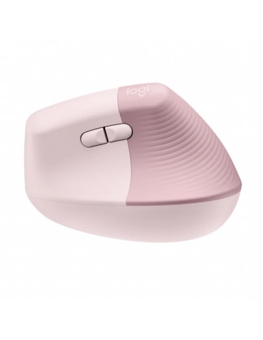Mouse raton vertical logitech lift 6 botones 4000 dpi wireless inalambrico rosa