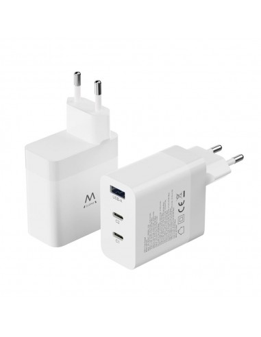 Cargador rapido ewent ew1323 65w 2 x usb tipo c 1 x usb tipo a