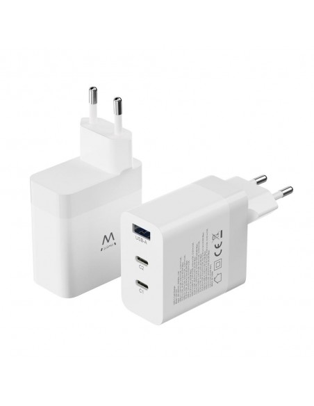 Cargador rapido ewent ew1323 65w 2 x usb tipo c 1 x usb tipo a Cargador rapido ewent ew1323 65w 2 x usb tipo c 1 x usb tipo a