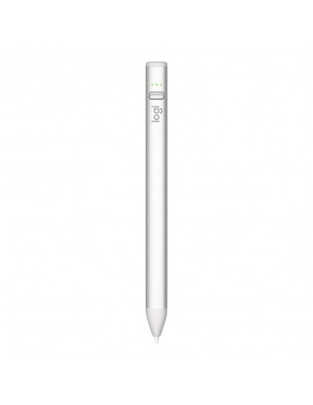 Lapiz digital logitech crayon silver usb - c para ipad - con tecnología apple pencil