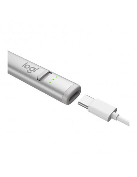 Lapiz digital logitech crayon silver usb - c para ipad - con tecnología apple pencil Lapiz digital logitech crayon silver usb - c para ipad - con tecnología apple pencil