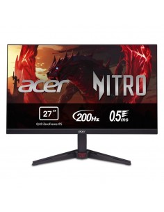 Monitor led gaming 27 pulgadas acer nitro nitro vg270ux1bmiipx tft - qhd - dp - hdmi - 200hz - 0.5ms - vesa 100x100