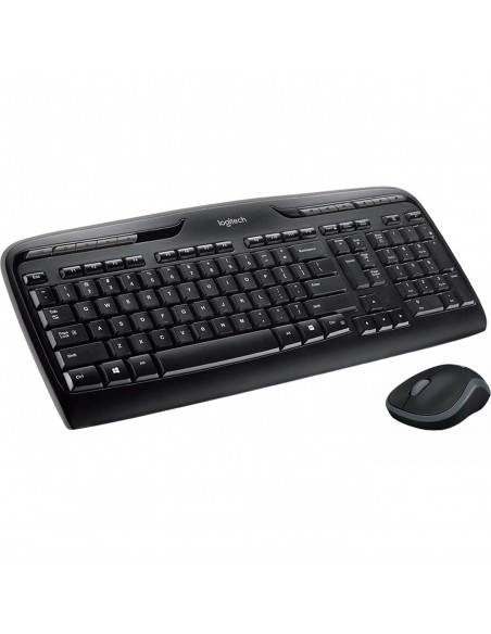 Teclado + mouse logitech mk330 wireless inalambrico negro ingles internacional Teclado + mouse logitech mk330 wireless inalambrico negro ingles internacional