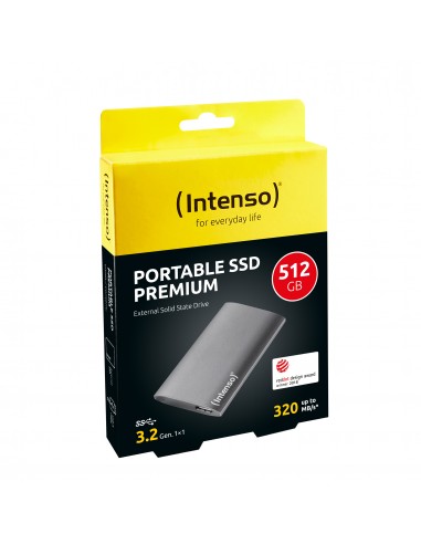 Disco duro externo solido ssd intenso 512gb premium edition 1.8 pulgadas