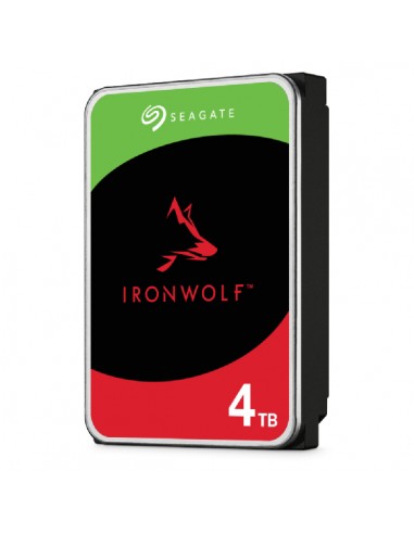 Disco duro interno hdd seagate ironwolf nas st4000vn006 4tb 3.5 pulgadas 5400rpm - 256mb - sata 6gb - s