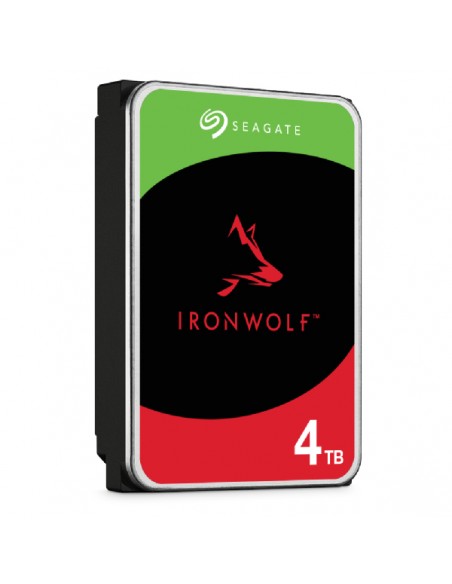 Disco duro interno hdd seagate ironwolf nas st4000vn006 4tb 3.5 pulgadas 5400rpm - 256mb - sata 6gb - s